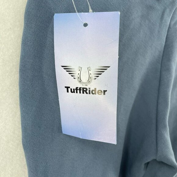 Tuff Rider Jods Riding PantsYouth Sz 6 Blue PullOn Starter Ultra Grip Knee Patch - Picture 10 of 13